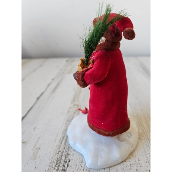 Hallmark Father Christmas statue figurine Cardinal tree Xmas decor - Picture 2 of 11